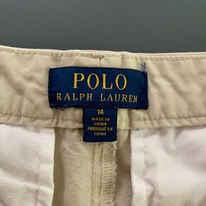Ralph Lauren khaki shorts. Size 14.